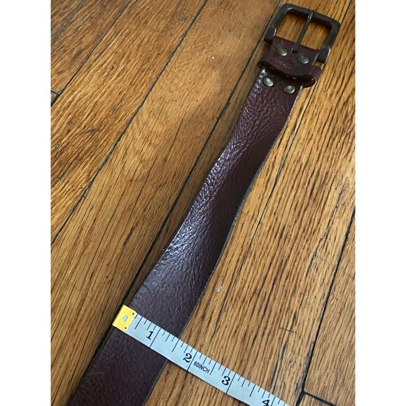 EDDIE BAUER Distressed Brown Leather Belt Mens sz XL - Picture 8 of 11